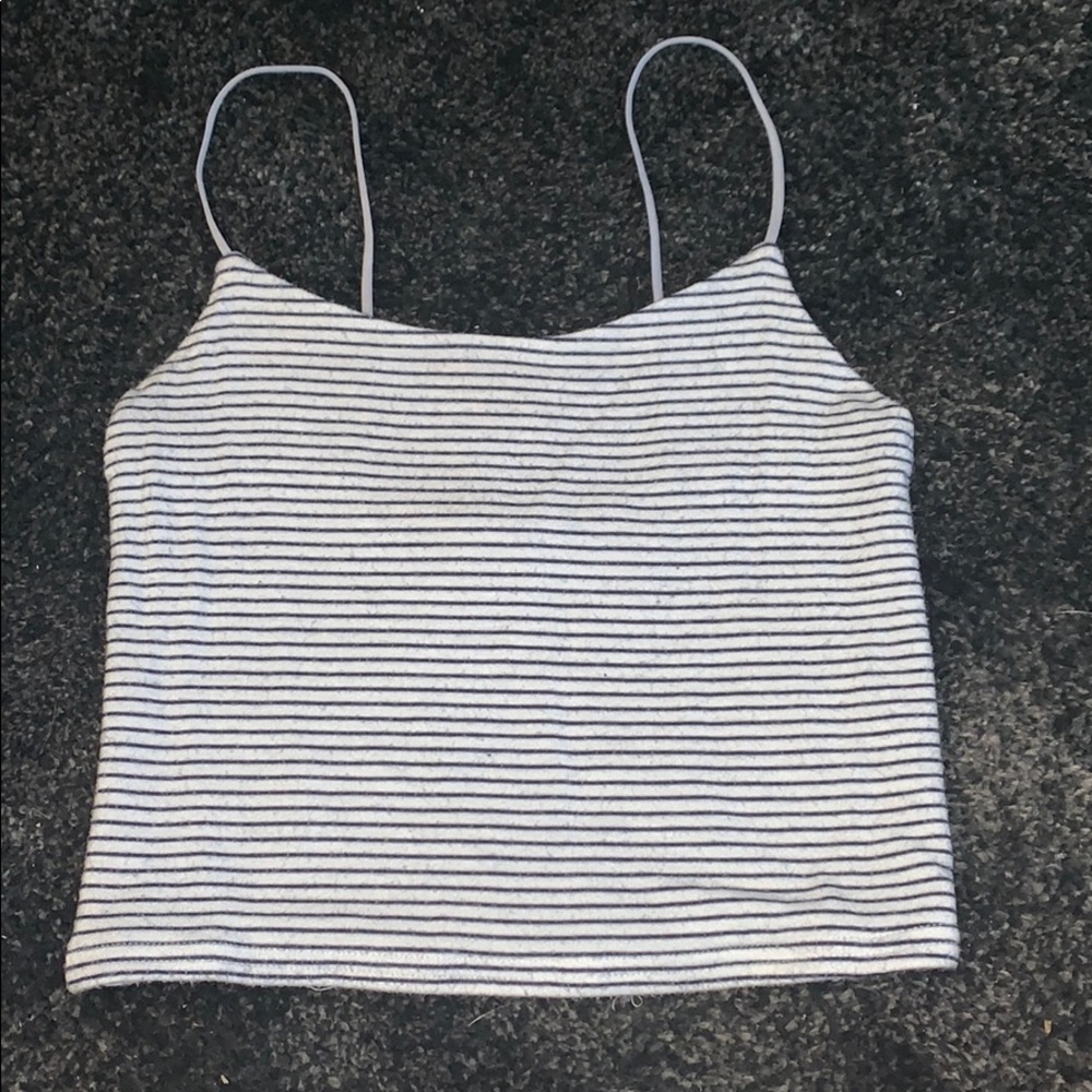 striped crop top